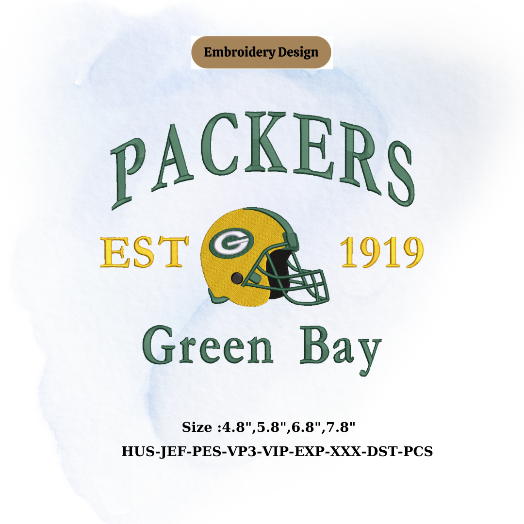 PACKERS Green bay football embroidery Basketball, Game Day Instant download Game Day Apparel, digital dowload