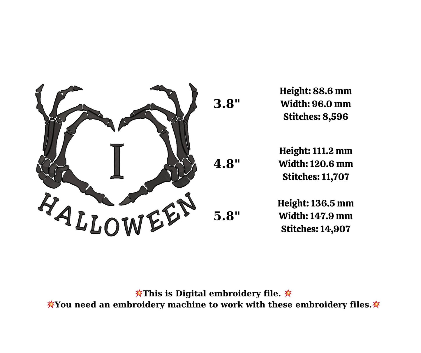 Skeleton Embroidery Design, Halloween Sweatshirt Decor, Funny Halloween, Spooky Embroidery,Cute Funny Skull, Spooky Season & Skeleton