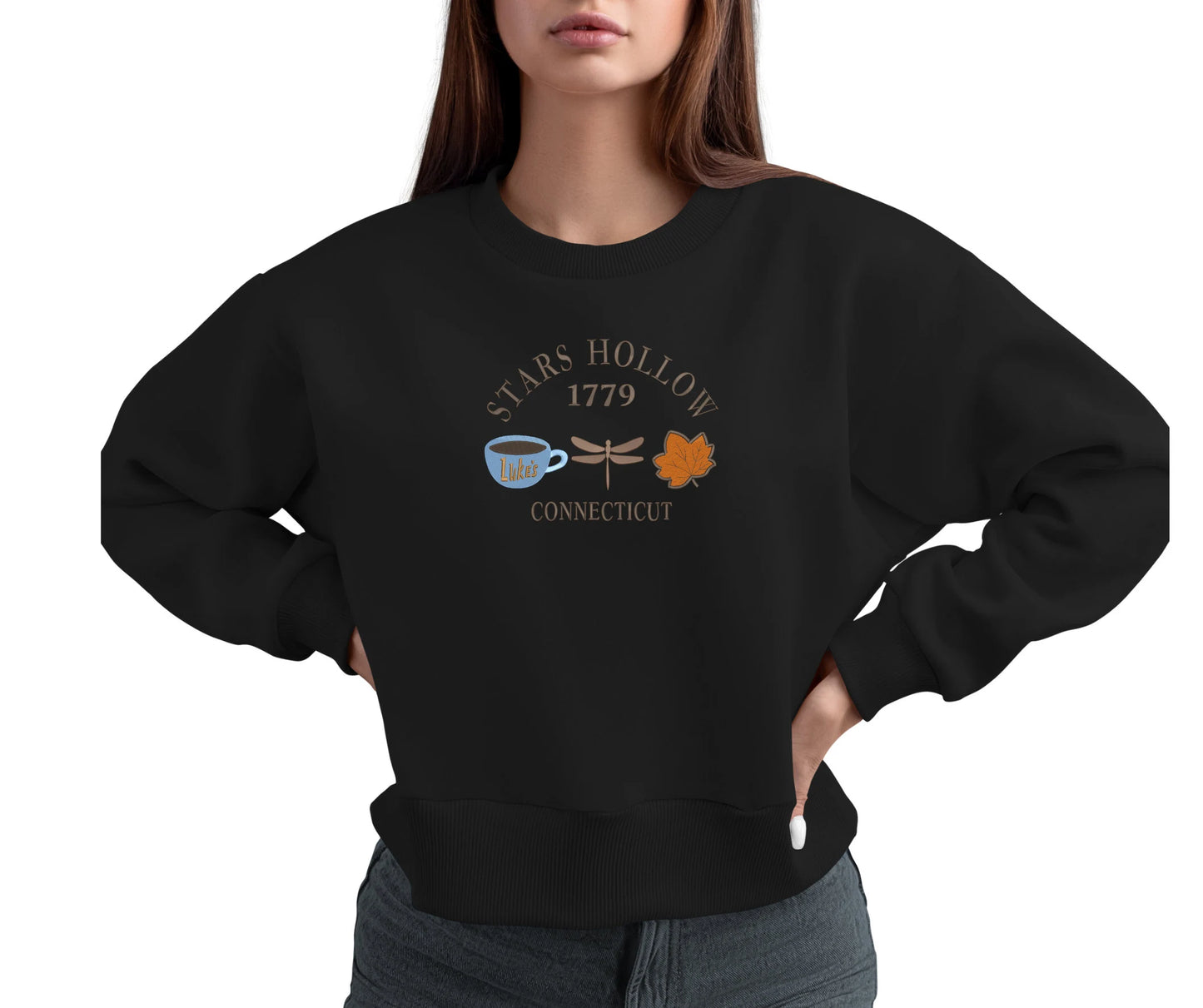 Stars hollow embroidery Autumn Fall embroidery coffee mug embroidery ,2 design set