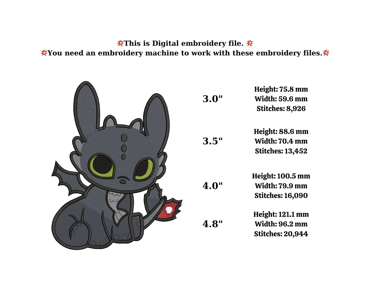 Toothless dragon embroidery design,embroidery couple,embroidery files,embroidery toothless dragon,couple designs,Cute Dragon Vector