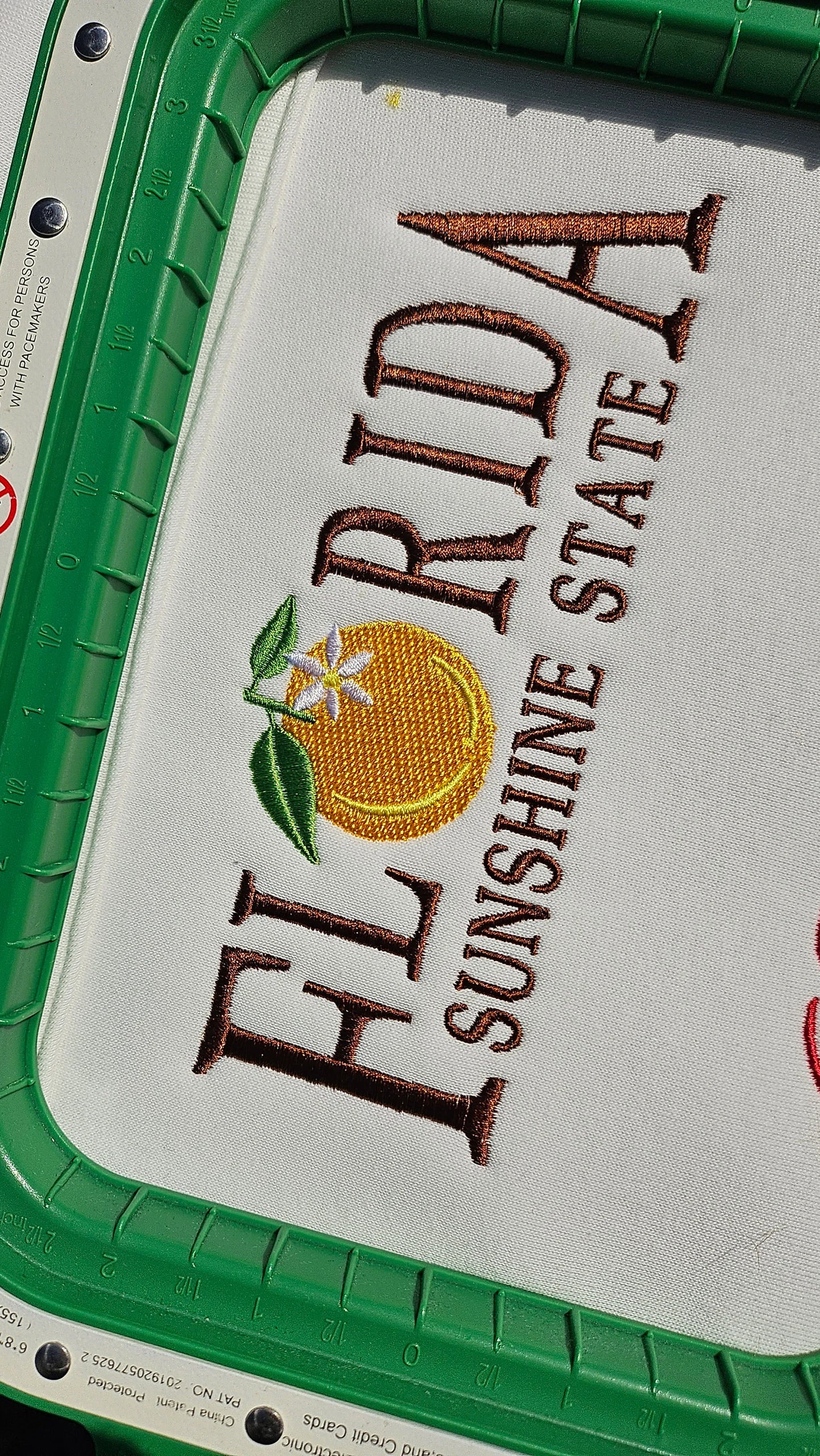 Florida state logo embroidery,orange blossom flower state embroidery files digital