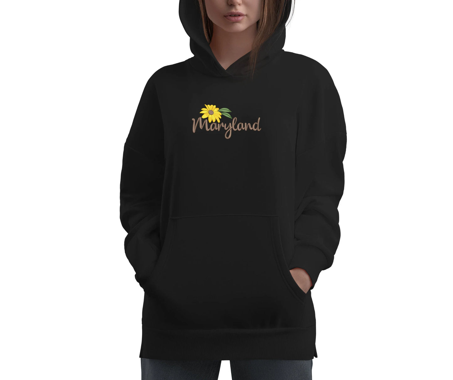Maryland State embroidery Black-Eyed Susan Flower embroidery state design embroidery machine