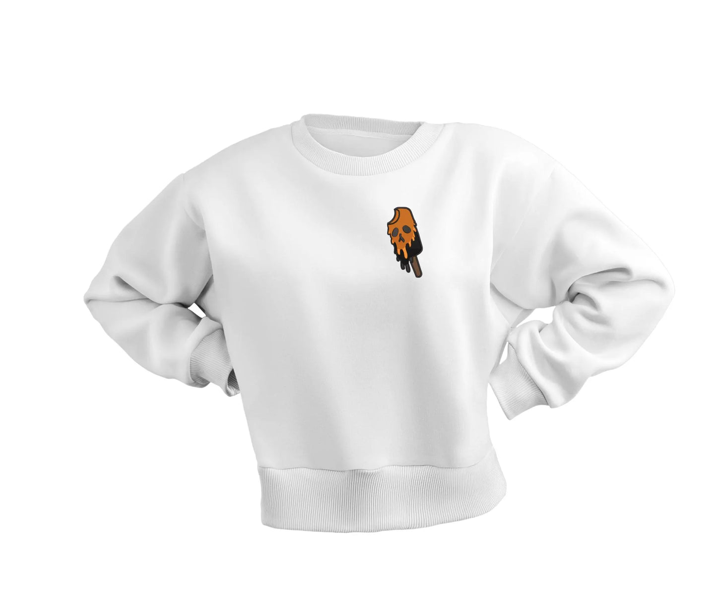 Skeleton Embroidery Design,ice cream embroidery,Halloween Sweatshirt Decor,Funny Halloween,Spooky Embroidery,Cute Funny Skull