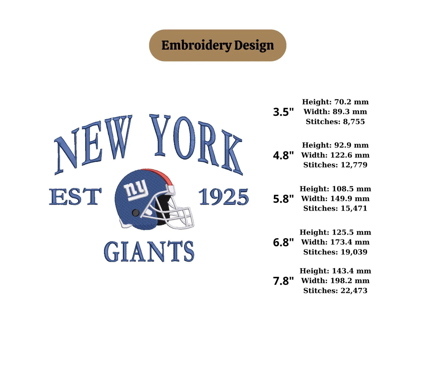 Football game day embroidery New york city machine embroidery file new york city Team Embroidery Design,Game Day Apparel, 4 inch hoop