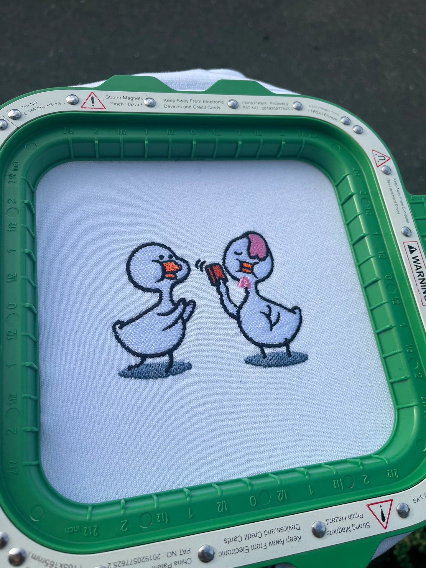 Couple duck embroidery design,couple embroidery ,couple sweatshirt,cute duck design for towel,shirt with PES file,DST...