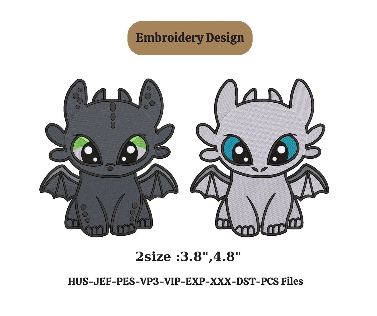 Toothless dragon couple embroidery design,embroidery couple,embroidery files,embroidery toothless dragon,couple designs,Cute Dragon Vector