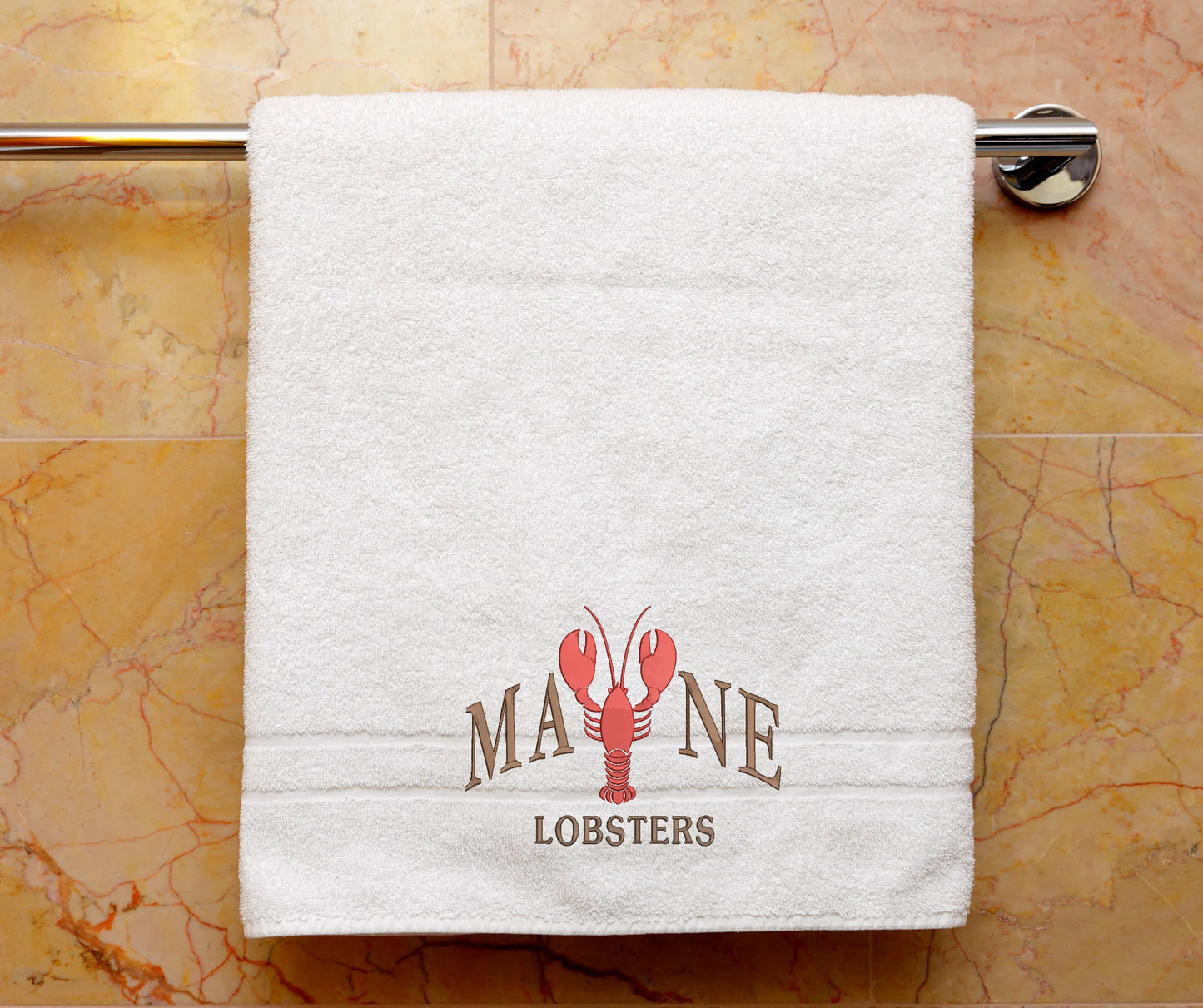 MAINE State embroidery with Lobster embroidery design for City Lovers,USA state location machine embroidery,Lobster festival
