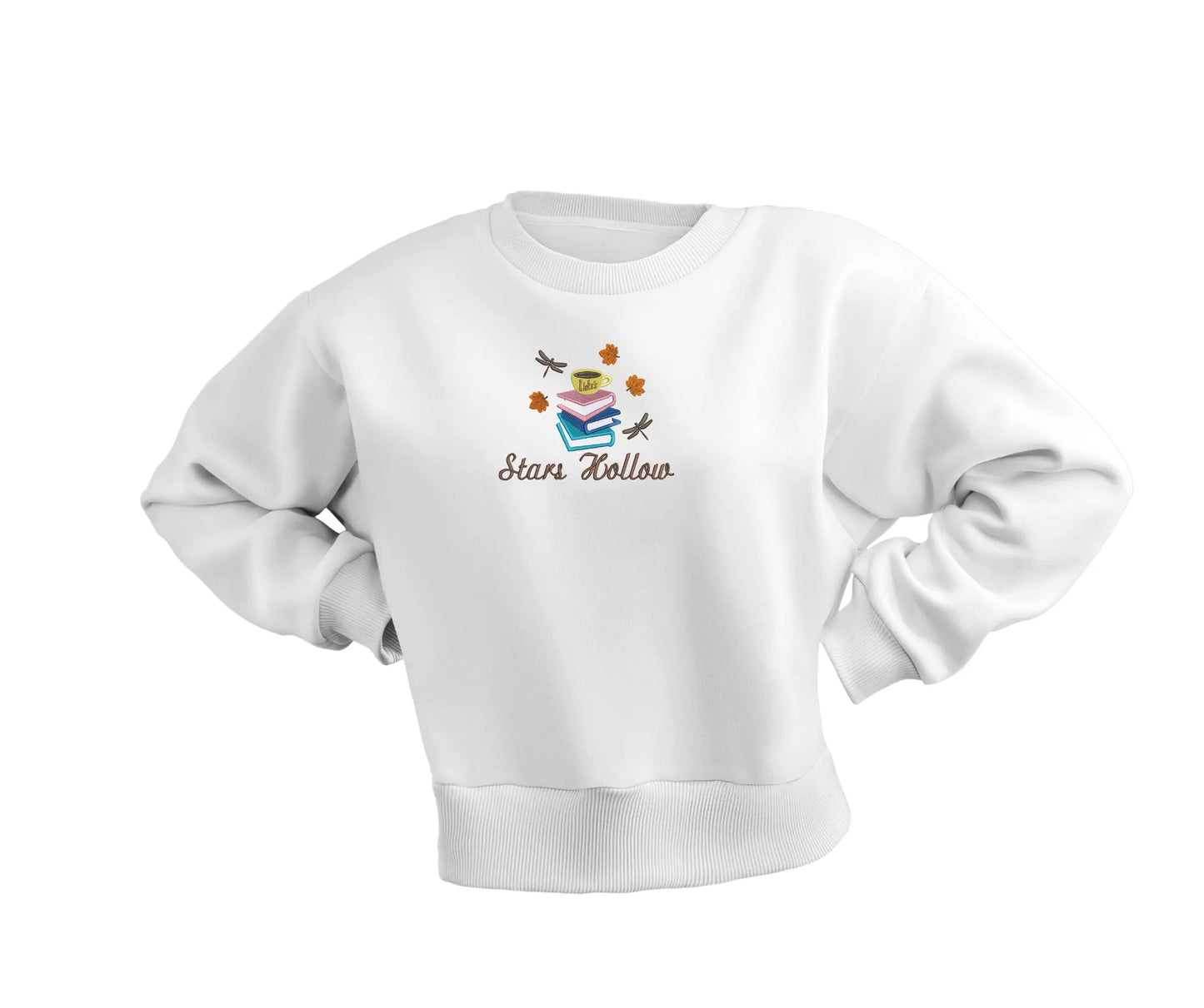 Stars hollow embroidery Autumn Fall embroidery coffee mug embroidery