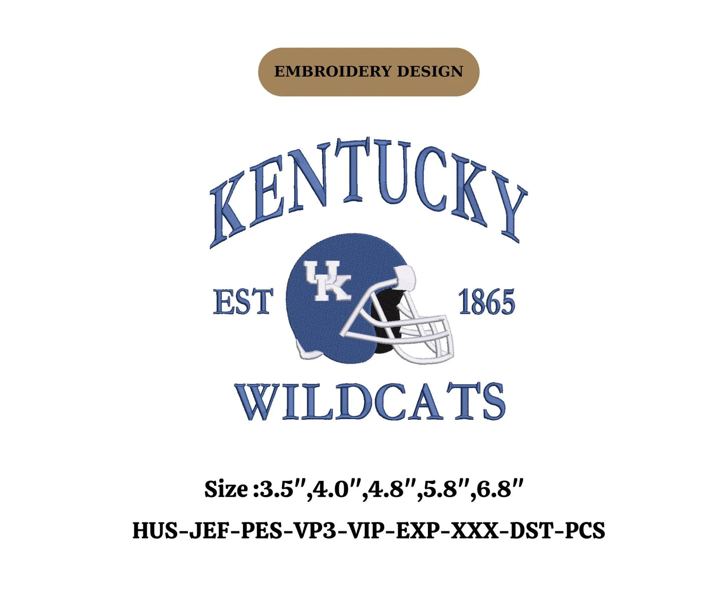 Baseball game day embroidery kentucky wildcats machine embroidery file  Kentucky Team Embroidery Design,Game Day Apparel, 4 inch hoop