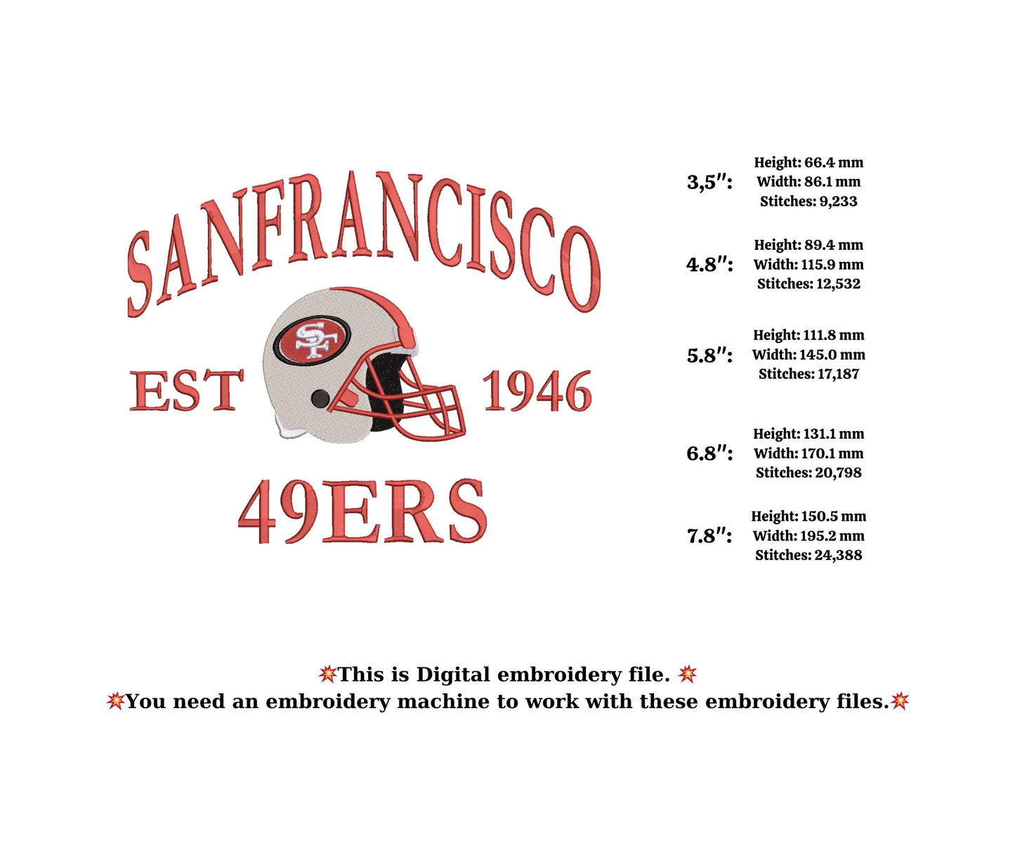 Sanfrancisco baseball embroidery state embroidery 49ERS embroidery city lover US location embroidery,4 inch hoop