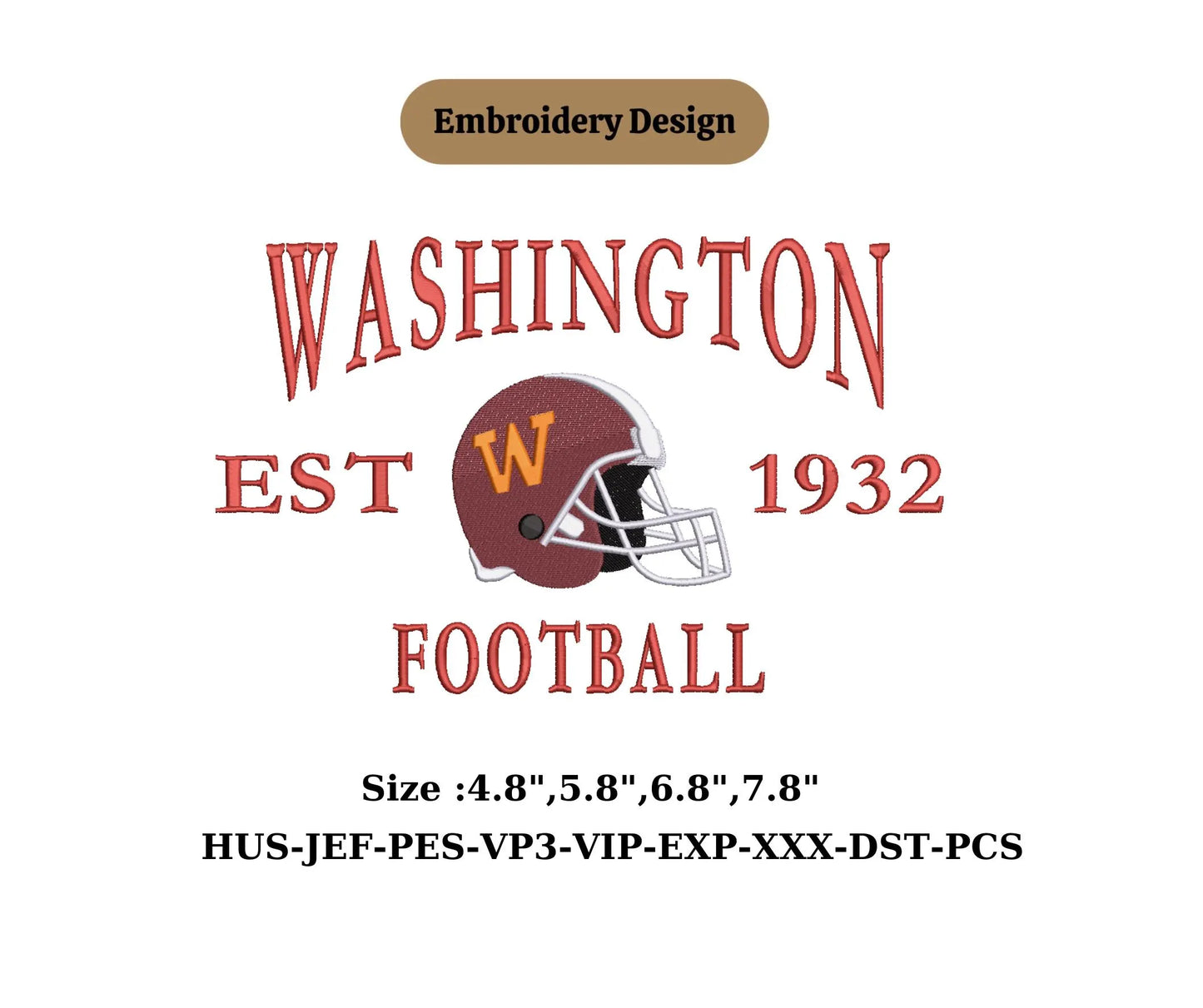 Washington football embroidery city lover US location embroidery washington University football embroidery  Basketball, Instant download