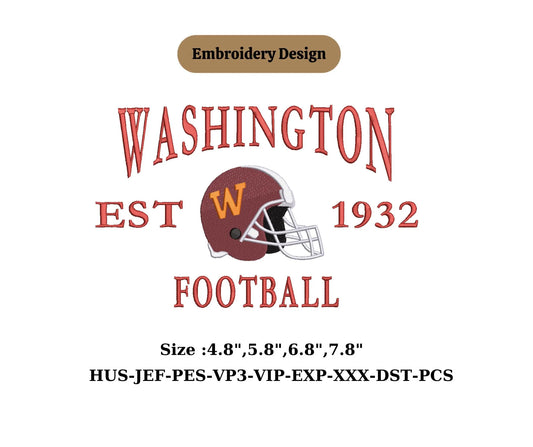 Washington football embroidery city lover US location embroidery washington University football embroidery  Basketball, Instant download