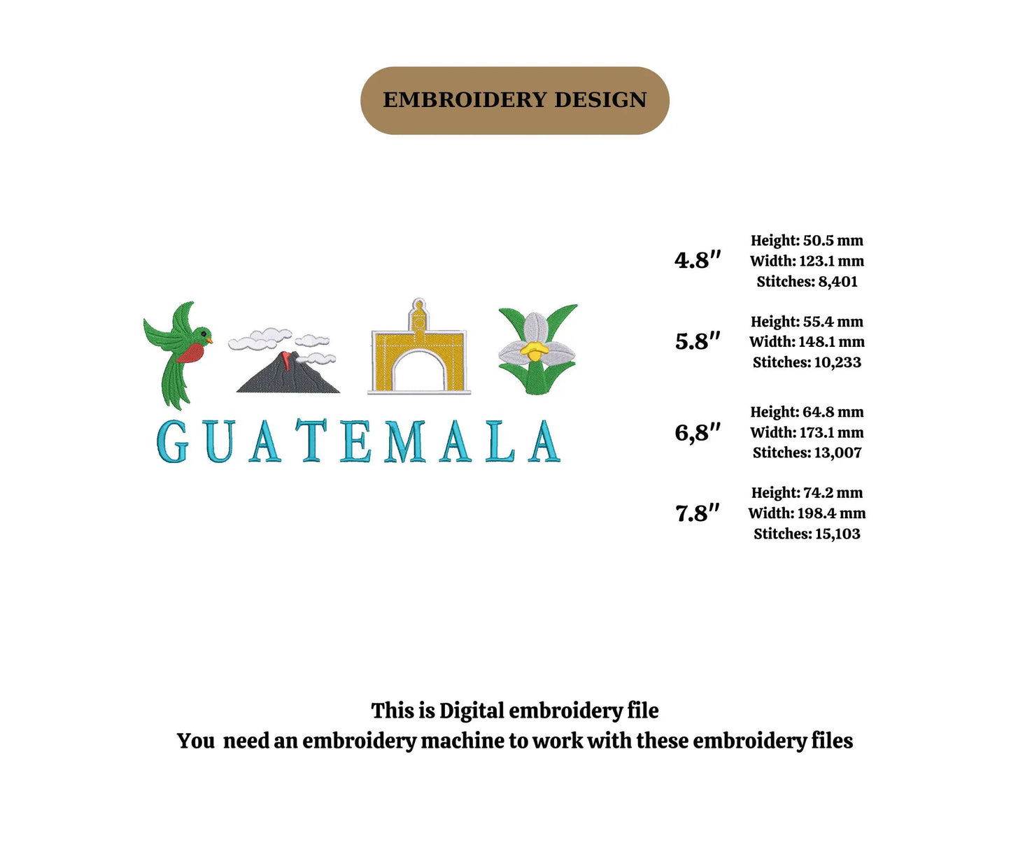 Guatemala Embroidery Design Monja Blanca Quetzal, Antigua Volcano Shirt, Atitlan Gift, Flag Lover, Hoodie