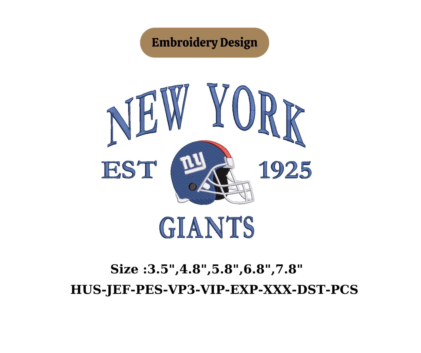 Football game day embroidery New york city  machine embroidery file  new york city Team Embroidery Design,Game Day Apparel, 4 inch hoop